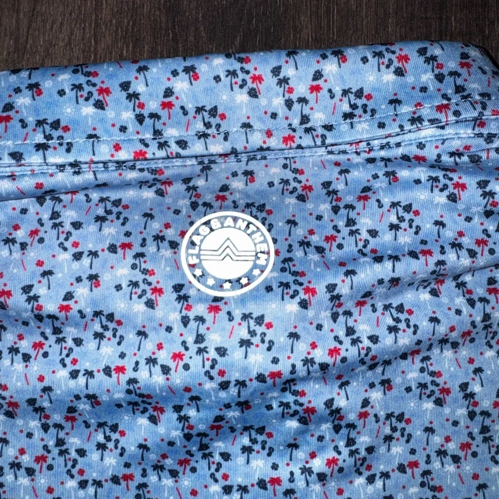 Stylish Blue Floral Polo by Flag & Anthem - Picture 5 of 7